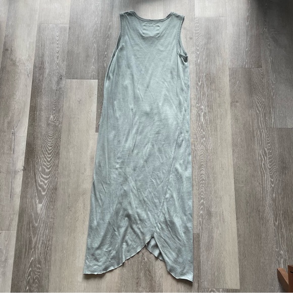 Frank and Eileen Easy Side Slit Tank Midi Dress Sage Green T-Shirt - Picture 8 of 10